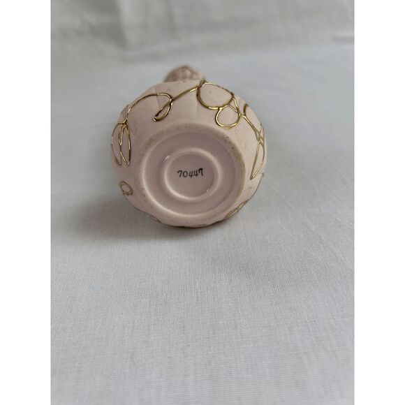 Pedal Pink and Gold Small Decorative Vase, Delicate, Pretty, Handles - Picture 7 of 7